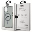 Karl Lagerfeld KLHMP15SHLSKCK iPhone 15 6.1" IML Metal Choupette Head MagSafe tok, fekete