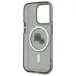 Karl Lagerfeld KLHMP15LHLSKCK iPhone 15 Pro 6.1" IML Metal Karl&Choupette Head MagSafe tok, fekete