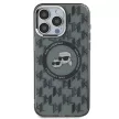 Karl Lagerfeld KLHMP15LHMCKMHK iPhone 15 Pro 6.1" IML Monogram Karl&Choupette Head MagSafe tok, fekete