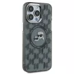 Karl Lagerfeld KLHMP15LHMCKMHK iPhone 15 Pro 6.1" IML Monogram Karl&Choupette Head MagSafe tok, fekete