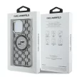 Karl Lagerfeld KLHMP15LHMCKMHK iPhone 15 Pro 6.1" IML Monogram Karl&Choupette Head MagSafe tok, fekete