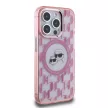 Karl Lagerfeld KLHMP15XHMCKMHP iPhone 15 Pro Max 6.7" IML Monogram Karl&Choupette Head MagSafe tok, rózsaszín