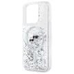 Karl Lagerfeld KLHMP15XLGKCSGH iPhone 15 Pro Max 6.7" Liquid Glitter Karl&Choupette Head Magsafe tok, átlátszó