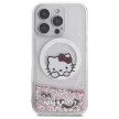 Hello Kitty HKHMP16LLSWKH iPhone 16 Pro, 6.3" tok, fehér hardcase Liquid Glitter Sweet Kitty Bows MagSafe