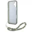 Guess GUHMP16SHCPOFPA iPhone 16 6.1" tok, zöld hardcase IML Flowers Allover Electro With Pearl Strap MagSafe