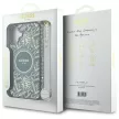 Guess GUHMP16SHCPOFPA iPhone 16 6.1" tok, zöld hardcase IML Flowers Allover Electro With Pearl Strap MagSafe