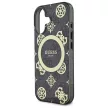 Guess GUHMP16SH4PYEEK iPhone 16 6.1" tok, fekete IML Peony On 4G Background MagSafe