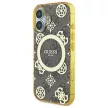 Guess GUHMP16SH4PYEEW iPhone 16 6.1" tok, barna hardcase IML Peony On 4G Background MagSafe