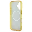 Guess GUHMP16SH4PYEEW iPhone 16 6.1" tok, barna hardcase IML Peony On 4G Background MagSafe