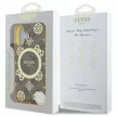 Guess GUHMP16SH4PYEEW iPhone 16 6.1" tok, barna hardcase IML Peony On 4G Background MagSafe