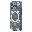Guess GUHMP16LH4PYEEB iPhone 16 Pro 6.3" tok, kék hardcase IML Peony On 4G Background MagSafe