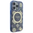 Guess GUHMP16LH4PYEEB iPhone 16 Pro 6.3" tok, kék hardcase IML Peony On 4G Background MagSafe