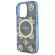 Guess GUHMP16LH4PYEEB iPhone 16 Pro 6.3" tok, kék hardcase IML Peony On 4G Background MagSafe