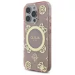 Guess GUHMP16LH4PYEEP iPhone 16 Pro 6.3", tok, rózsaszín hardcase IML Peony On 4G Background MagSafe