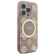 Guess GUHMP16LH4PYEEP iPhone 16 Pro 6.3", tok, rózsaszín hardcase IML Peony On 4G Background MagSafe