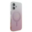 Guess GUHMP16SHGRCELP iPhone 16 6.1" tok, rózsaszín hardcase IML Glitter Gradient MagSafe