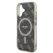 Guess GUHMP16SH4DTEW iPhone 16 6.1" tok, barna hardcase IML 4G Background MagSafe