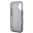 Guess GUHMP16SH4DTEW iPhone 16 6.1" tok, barna hardcase IML 4G Background MagSafe