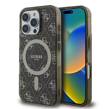   Guess GUHMP16LH4DTEW iPhone 16 Pro 6.3" tok, barna hardcase IML 4G Background MagSafe