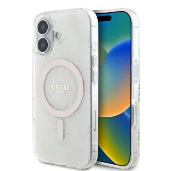   Guess GUHMP16MH4DTEH iPhone 16 Plus 6.7" tok, fehér hardcase IML 4G Background MagSafe