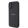 Guess GUHMP16SPGHSMMK iPhone 16 6.1" tok, fekete Grained Gold Ring MagSafe