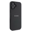 Guess GUHMP16SPGHSMMK iPhone 16 6.1" tok, fekete Grained Gold Ring MagSafe