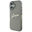 Guess GUHCP16SHCHGSPK iPhone 16 6.1" tok, fekete IML Heart