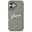 Guess GUHCP16SHCHGSPK iPhone 16 6.1" tok, fekete IML Heart