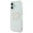 Guess GUHCP16SHCHGSPT iPhone 16 6.1" tok, átlátszó hardcase IML Heart