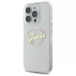 Guess GUHCP16LHCHGSPT iPhone 16 Pro 6.3" tok, átlátszó hardcase IML Heart