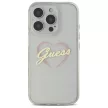 Guess GUHCP16LHCHGSPT iPhone 16 Pro 6.3" tok, átlátszó hardcase IML Heart