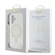 Guess GUHMP16SHFGERET iPhone 16 6.1" tok, átlátszó hardcase IML Glitter Circle MagSafe