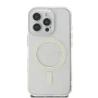 Guess GUHMP16LHFGERET iPhone 16 Pro 6.3" tok, átlátszó hardcase IML Glitter Circle MagSafe