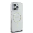 Guess GUHMP16LHFGERET iPhone 16 Pro 6.3" tok, átlátszó hardcase IML Glitter Circle MagSafe