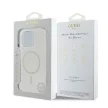 Guess GUHMP16LHFGERET iPhone 16 Pro 6.3" tok, átlátszó hardcase IML Glitter Circle MagSafe