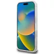 Guess GUHMP16XHFGERET iPhone 16 Pro Max 6.9" tok, átlátszó hardcase IML Glitter Circle MagSafe