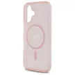 Guess GUHMP16SHFGEREP iPhone 16 6.1", tok, rózsaszín hardcase IML Glitter Circle MagSafe