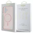 Guess GUHMP16SHFGEREP iPhone 16 6.1", tok, rózsaszín hardcase IML Glitter Circle MagSafe
