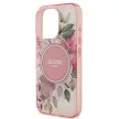 Guess GUHMP16XHFWBDCEP iPhone 16 Pro Max 6.9" hardcase IML Flower & Tonal Circle MagSafe tok, rózsaszín