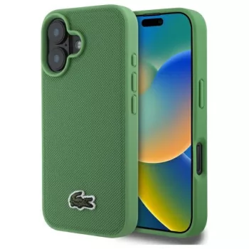   Lacoste LCHMP16SPVCN iPhone 16 6.1"tok, zöld hardcase Iconic Petit Pique MagSafe