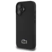 Lacoste LCHMP16SPVCK iPhone 16 6.1" tok, fekete Iconic Petit Pique MagSafe