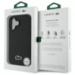 Lacoste LCHMP16SPVCK iPhone 16 6.1" tok, fekete Iconic Petit Pique MagSafe