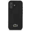 Lacoste LCHMP16MPVCK iPhone 16 Plus 6.7" tok, fekete Iconic Petit Pique MagSafe