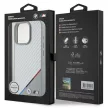 BMW BMHMP16L23PUDTS iPhone 16 Pro 6.3" tok, szürke hardcase M Carbon Tricolor Line MagSafe