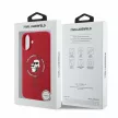 Karl Lagerfeld KLHMP16SSCMKCRHR iPhone 16 6.1" hardcase Silicone Karl&Choupette Heads Ring MagSafe tok, piros
