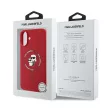 Karl Lagerfeld KLHMP16MSCMKCRHR iPhone 16 Plus 6.7" tok, piros hardcase Silicone Karl&Choupette Heads Ring MagSafe