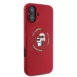 Karl Lagerfeld KLHMP16MSCMKCRHR iPhone 16 Plus 6.7" tok, piros hardcase Silicone Karl&Choupette Heads Ring MagSafe