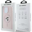 Karl Lagerfeld KLHMP16MSCMKCRHP iPhone 16 Plus 6.7" tok, rózsaszín hardcase Silicone Karl&Choupette Heads Ring MagSafe