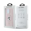 Karl Lagerfeld KLHMP16XSCMKCRHP iPhone 16 Pro Max 6.9" tok, rózsaszín hardcase Silicone Karl&Choupette Heads Ring MagSafe