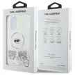 Karl Lagerfeld KLHMP16SLGKISGH iPhone 16, 6.1" hardcase átlátszó Liquid Glitter Karl Head Magsafe